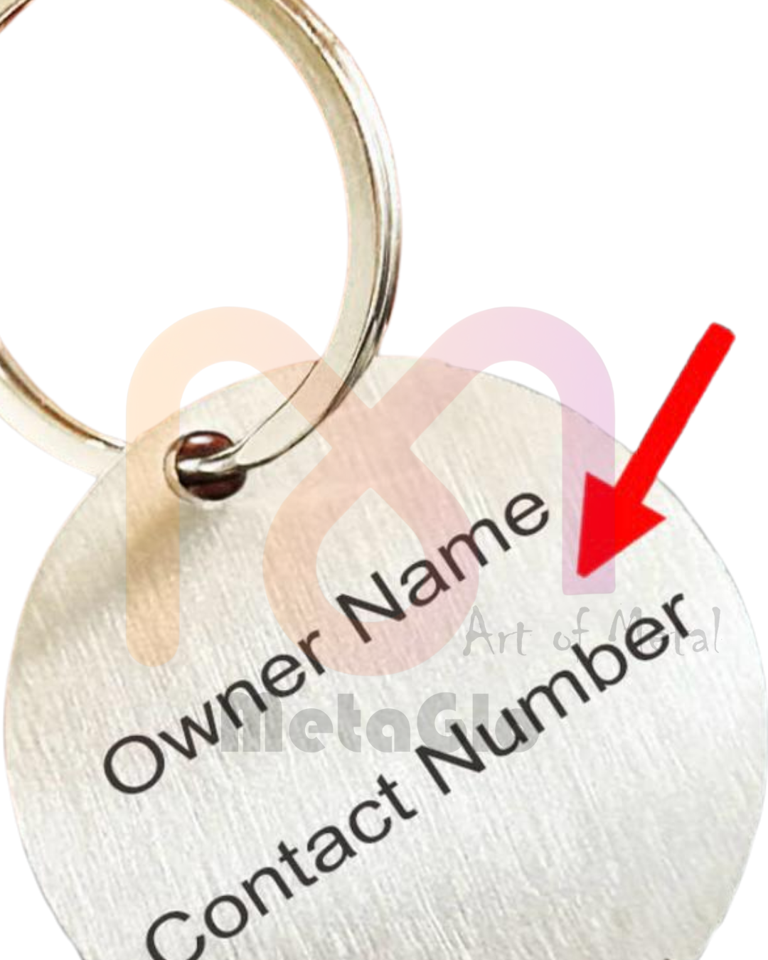 Custom Engraved Metal Dog Tag