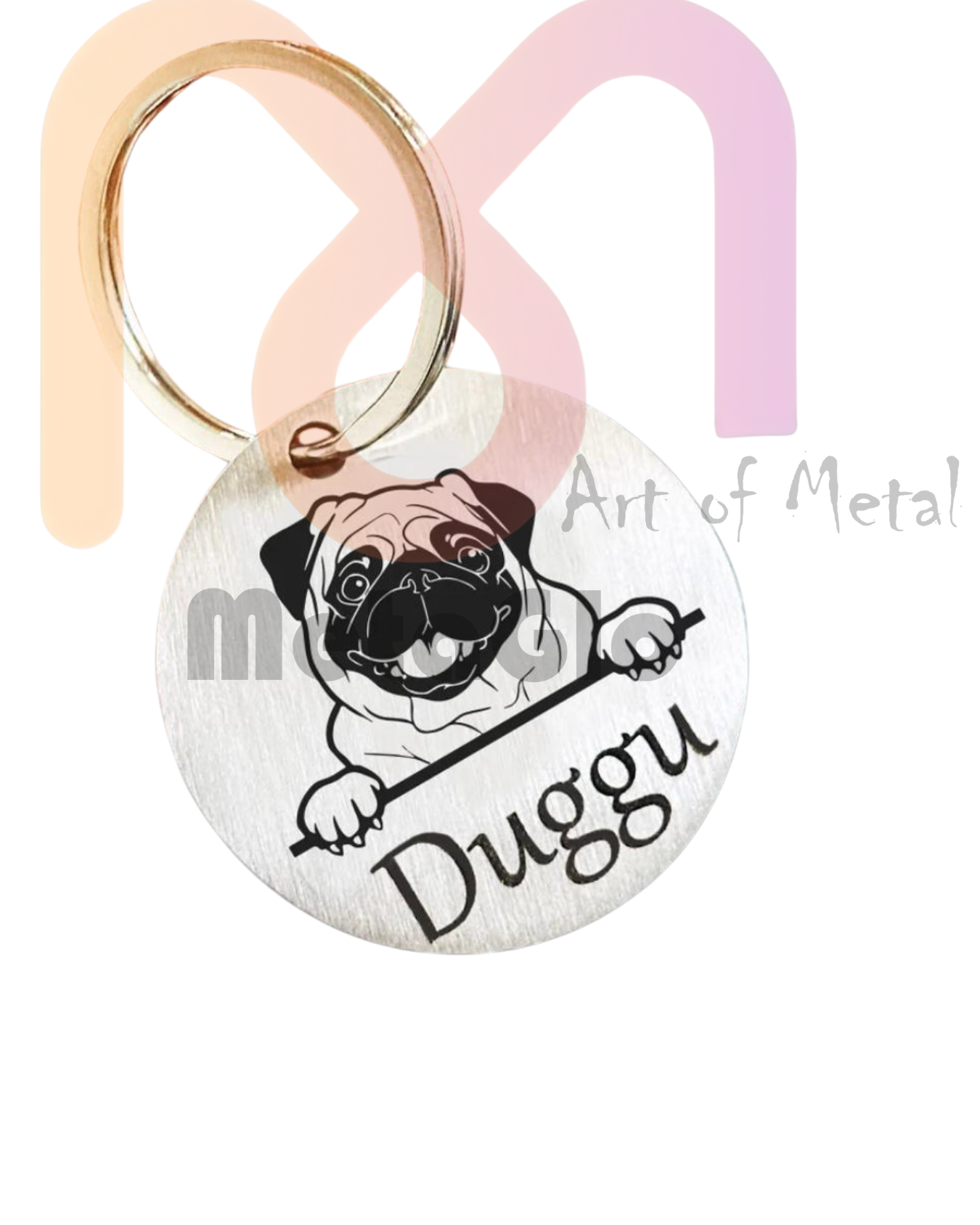 Custom Engraved Metal Dog Tag