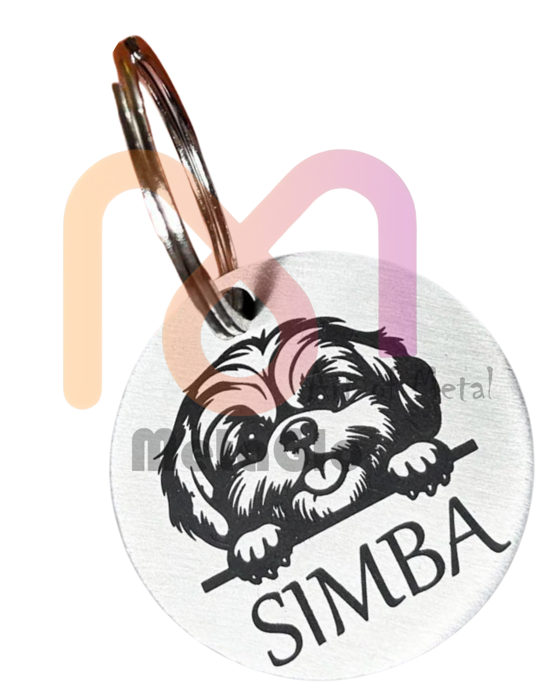 Custom Engraved Metal Dog Tag