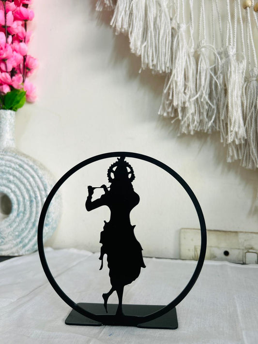 krishna ji lamp, lord krishna metal lamp, krishna lamp for home, spiritual metal lamp, flute krishna lamp, pooja room lamp, decorative krishna lighting