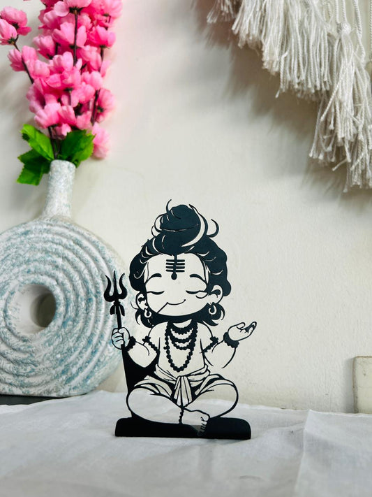 Lord Shiva Metal Table Decor | Spiritual Home & Office Decor