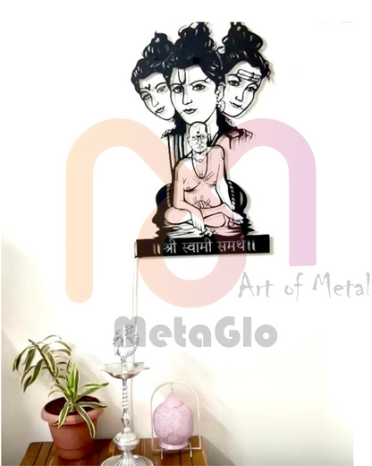Shree Swami Samarth Metal Wall Art