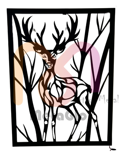 Deer Metal Wall Art