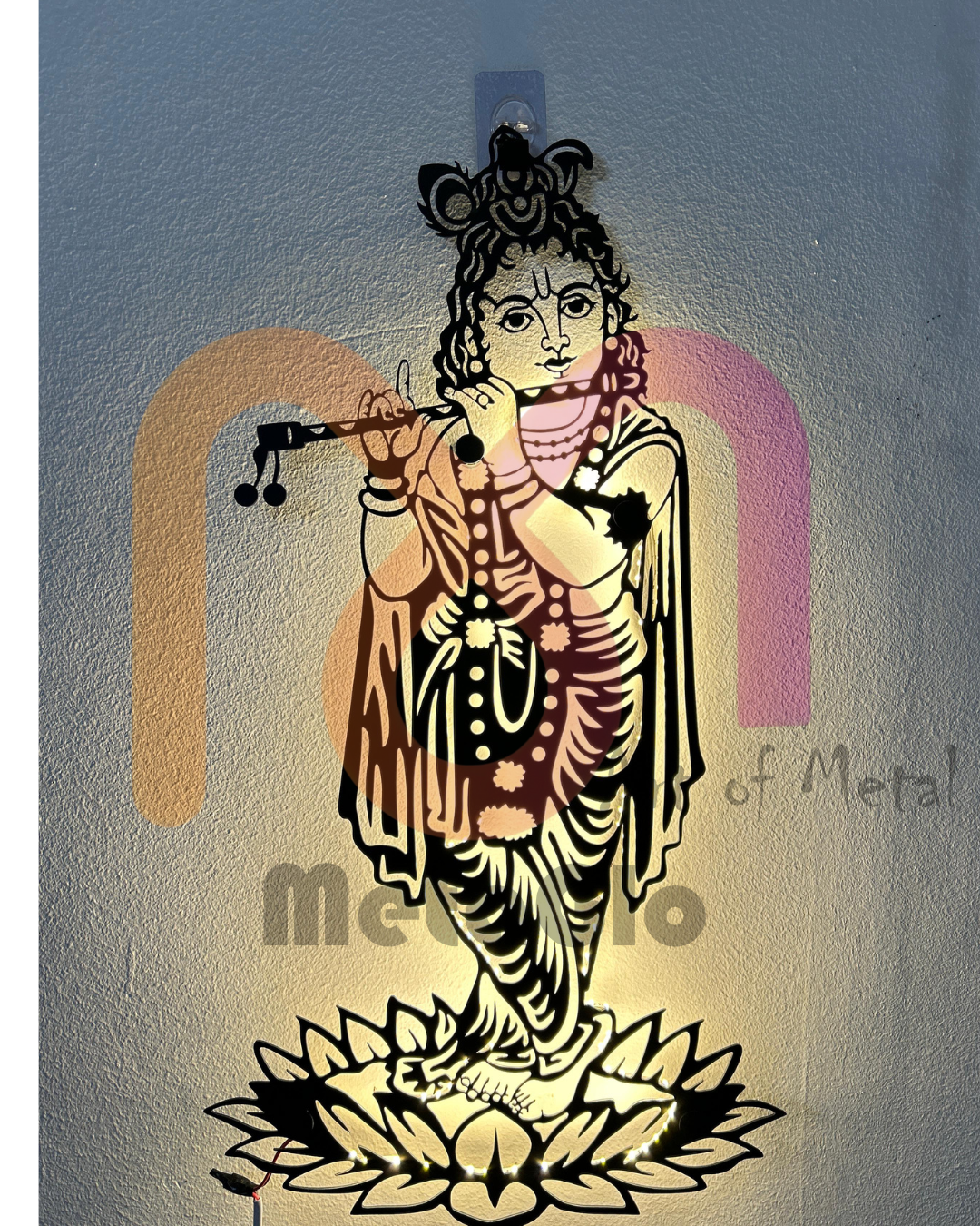 Shree Krishna Metal Wall Art