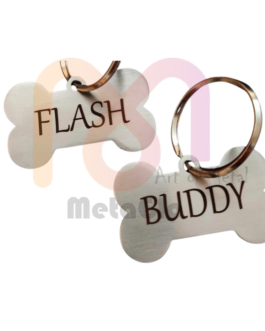 Custom Engraved Metal Dog Tag