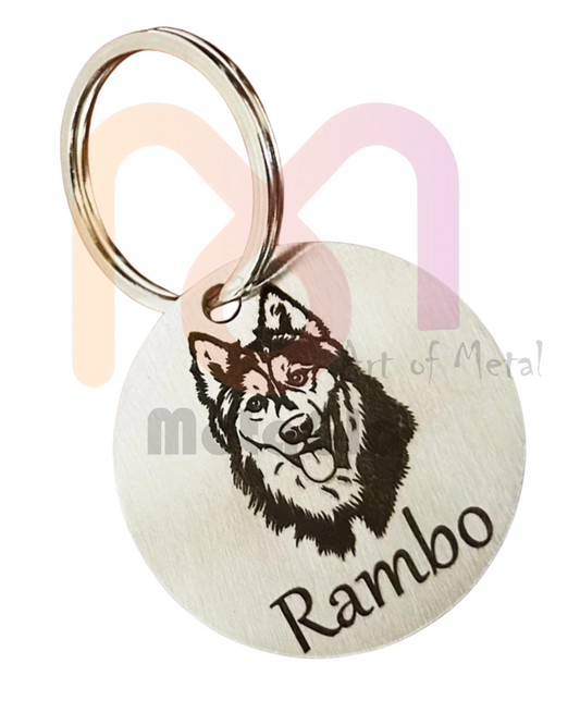 Custom Engraved Metal Dog Tag