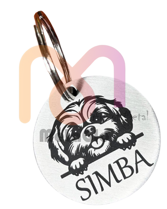 Custom Engraved Metal Dog Tag