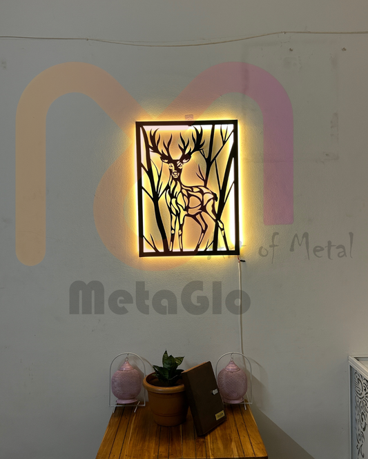 Deer Metal Wall Art