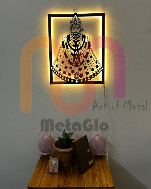 Shree Khatu Shyamji Metal Wall Art