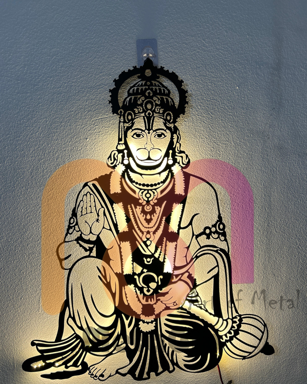 Hanumanji Metal Wall Art