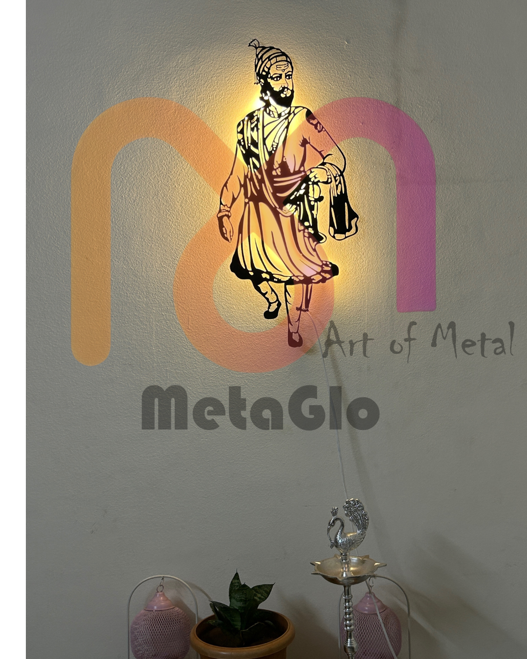 Chhatrapati Shivaji Maharaj Metal Wall Art
