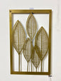 Modern Metal Leaf Wall Art Frame
