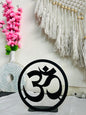 Om Symbol Metal Table Décor | Spiritual Home & Office Decor