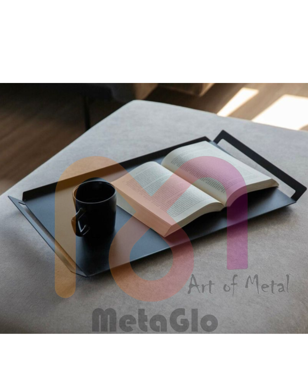 Modern Metal Tray | Multipurpose Serving & Kitchen Utility Tray|
