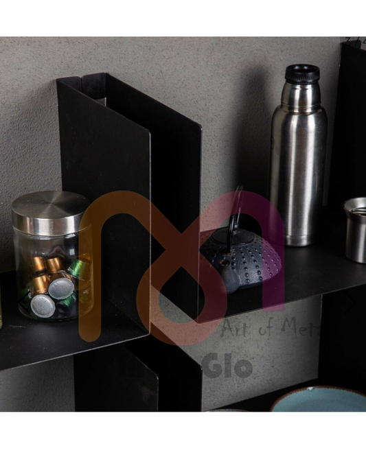 Modular Metal Wall Shelf Unit (set of 4)
