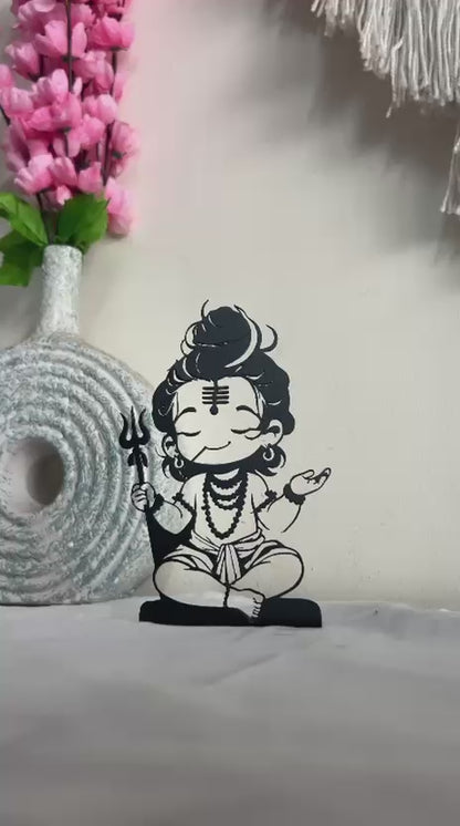 Lord Shiva Metal Table Decor | Spiritual Home & Office Decor